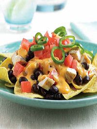 Grilled Chicken Smothered Nachos