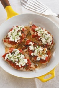 Chicken Breasts with Goat Cheese and Fire Roasted Tomatoes