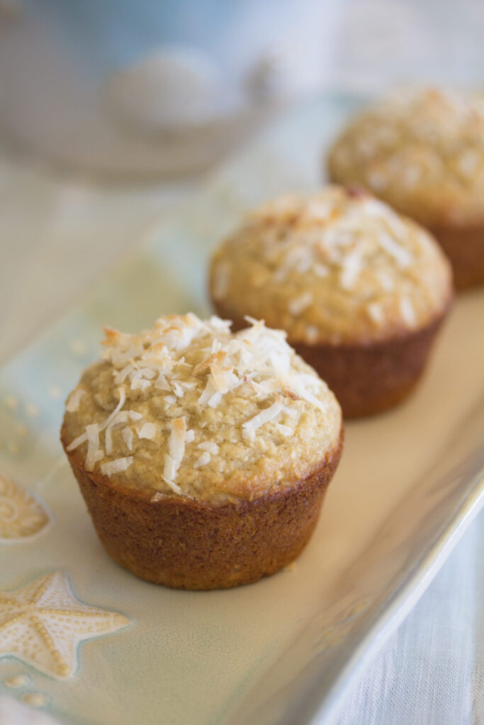 Banana Coconut Mini Muffins