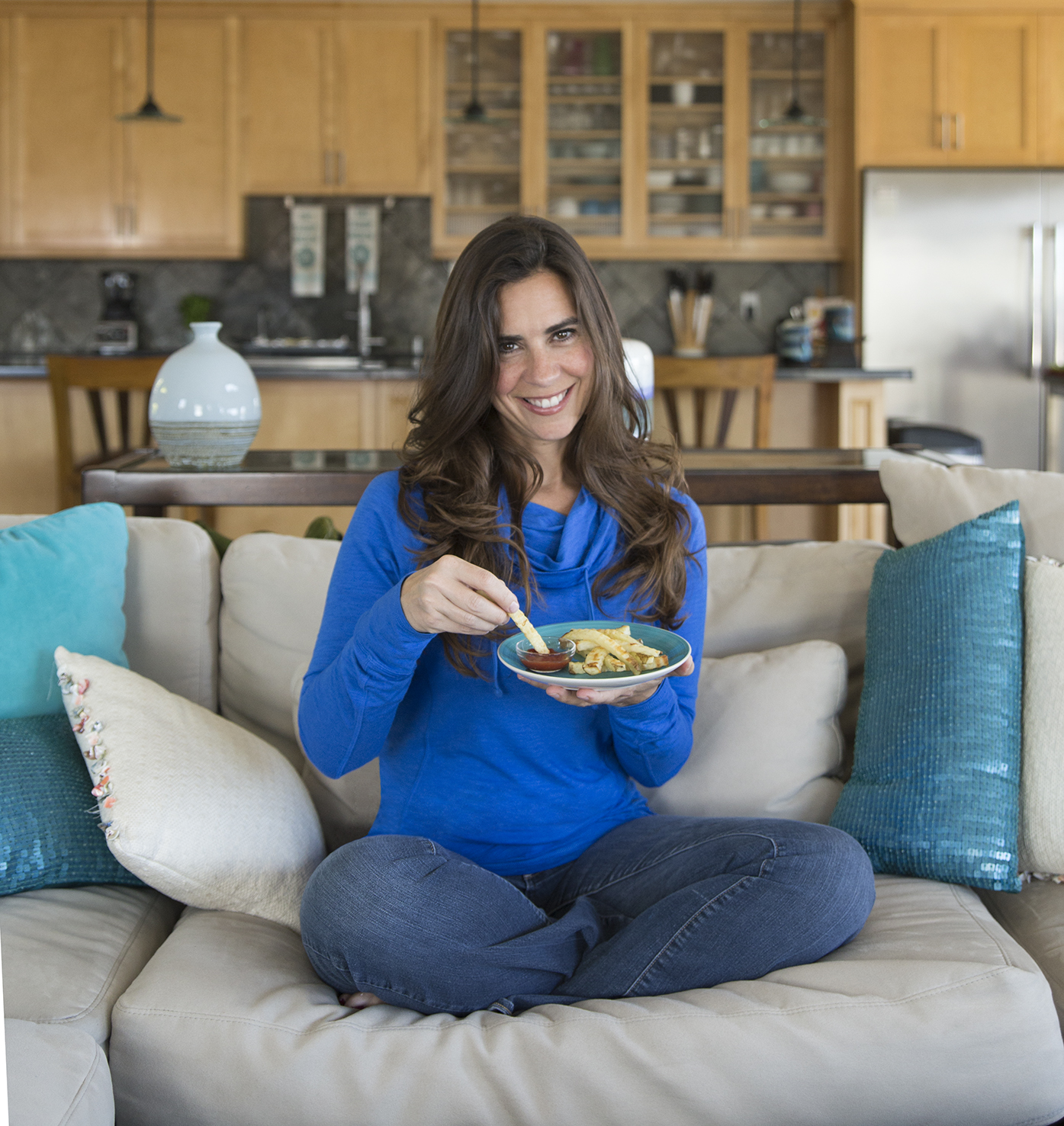Devin Alexander in her kitchen