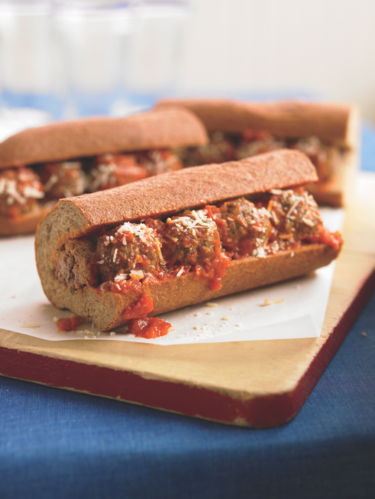 Devin Alexander&rsquo;s meatball parmesan sub