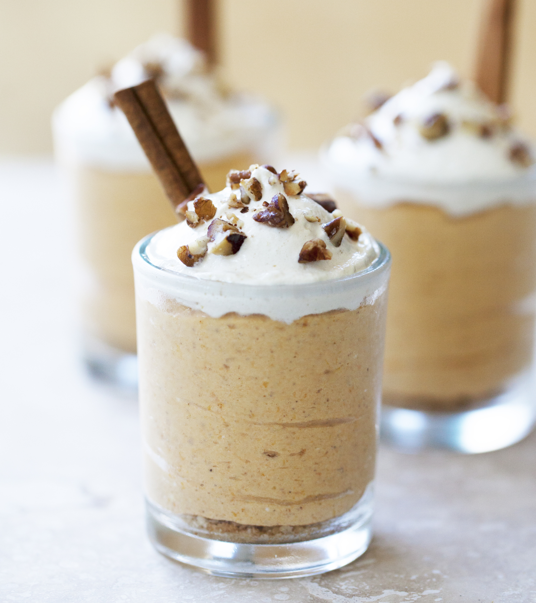 No Bake Pumpkin Cheesecake Candied Pecans