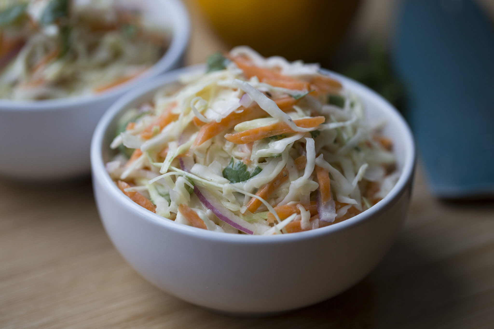 Orange Cilantro Vinaigrette Coleslaw