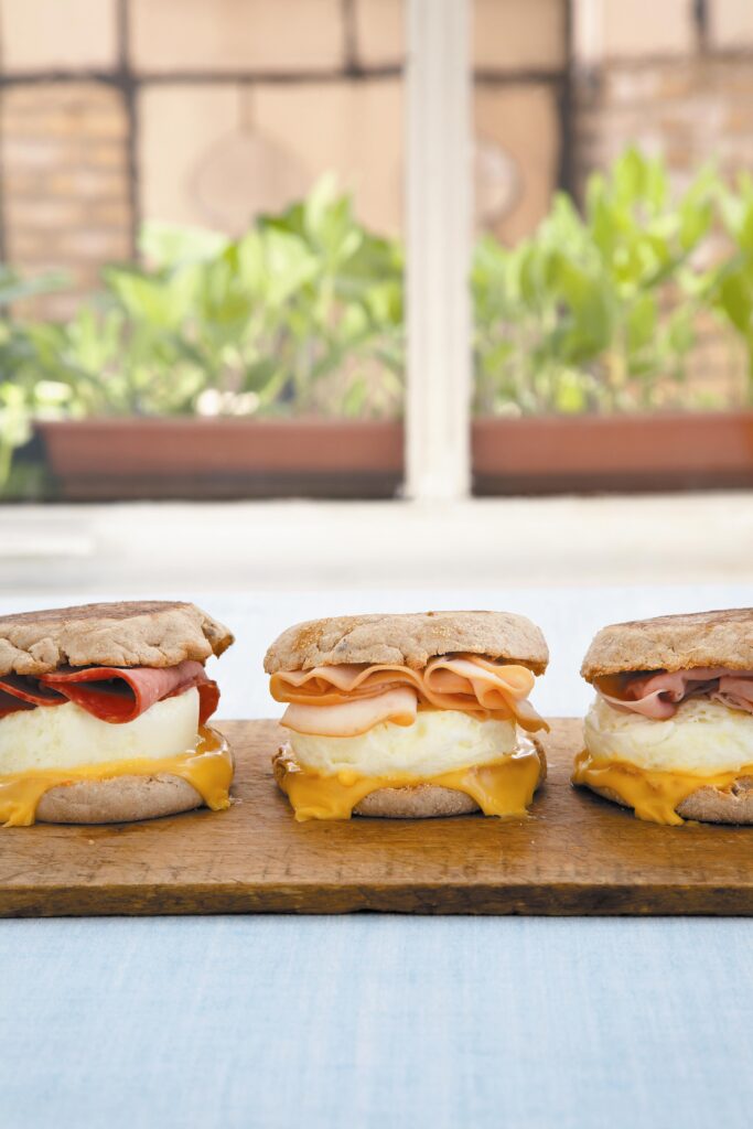 Peppered Turkey & Egg Breakfast Sandwich