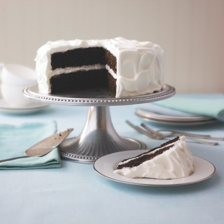 Dark Chocolate Layer Cake with Chocolate Buttercream Frosting