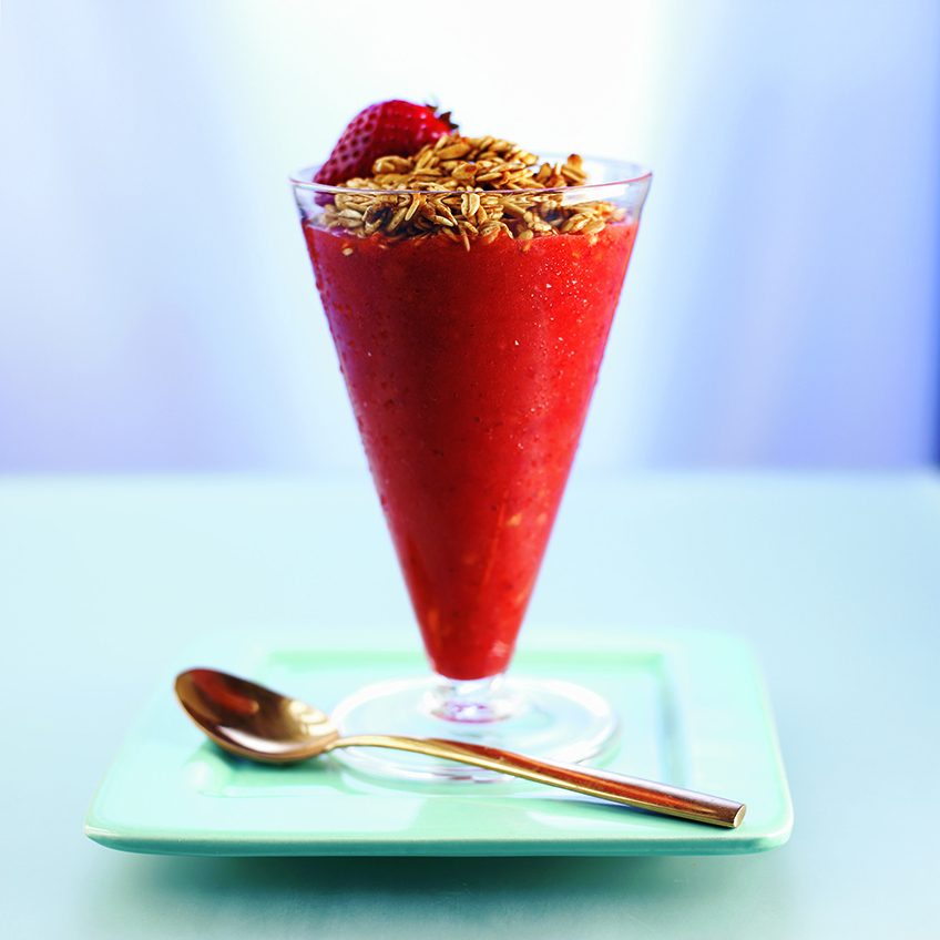 Mango Strawberry Breakfast Sundae