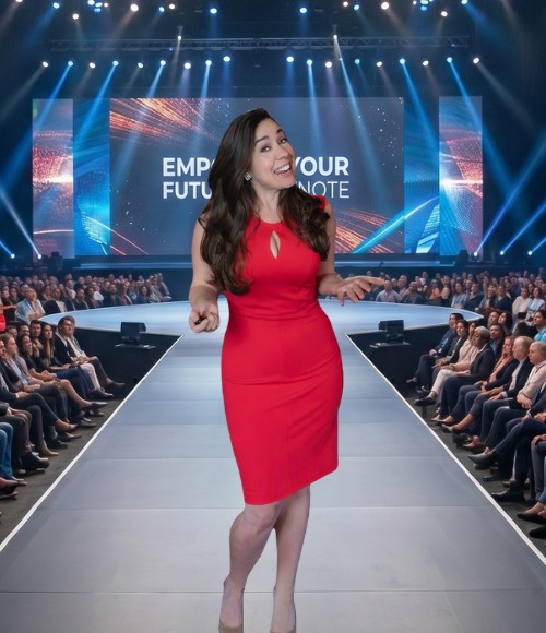 Devin Alexander on stage: Empower Your Future keynote